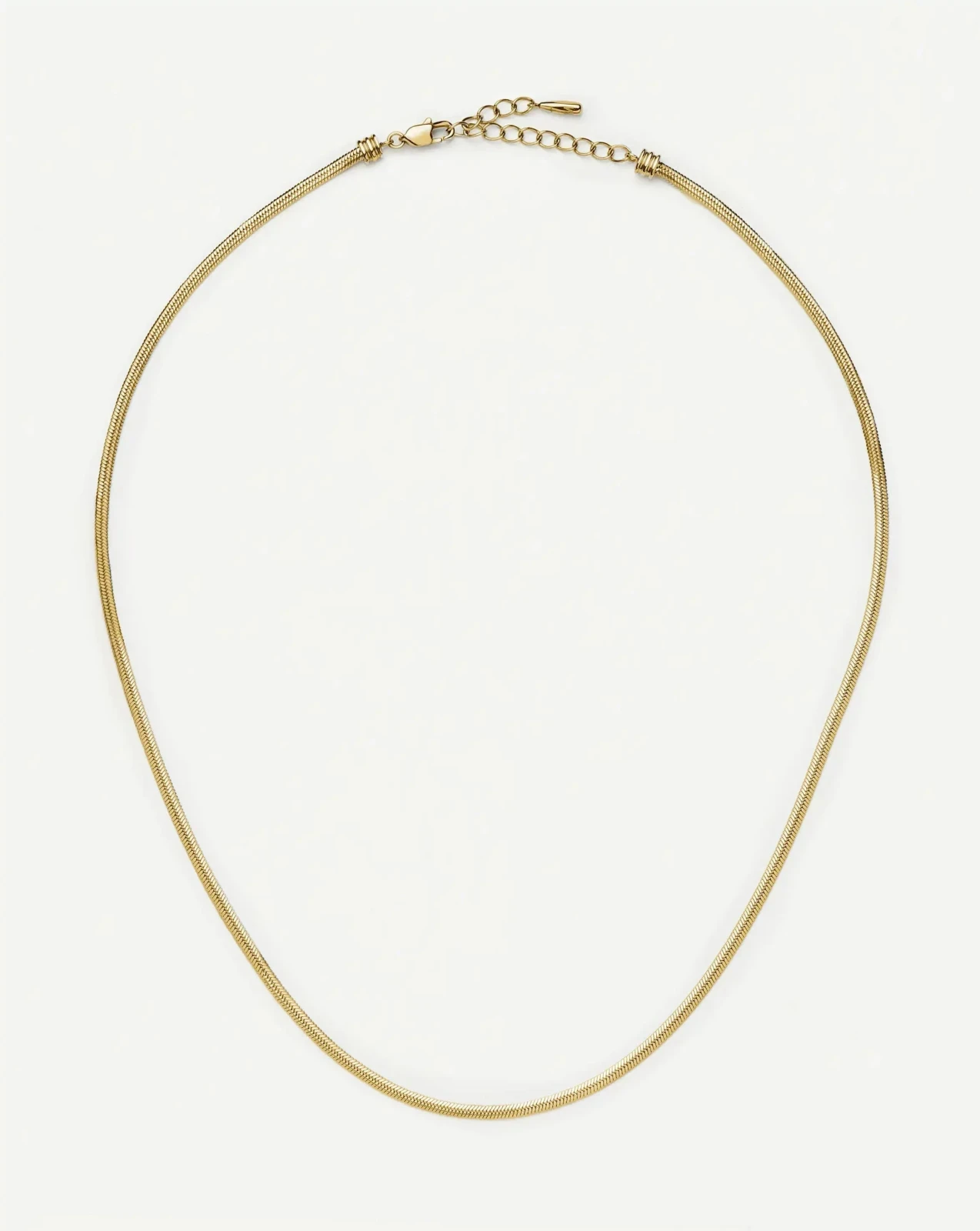 Thin Snake Chain Necklace | 18ct Gold Plated