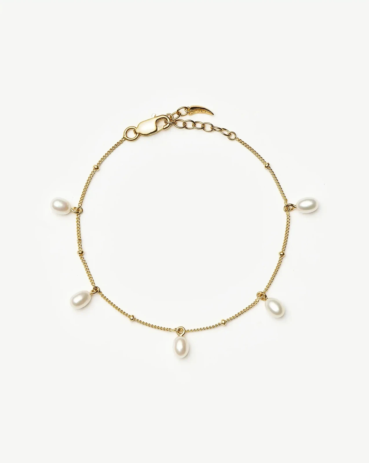 Pearl Baya Baroque Chain Bracelet | 18ct Gold Vermeil/Pearl