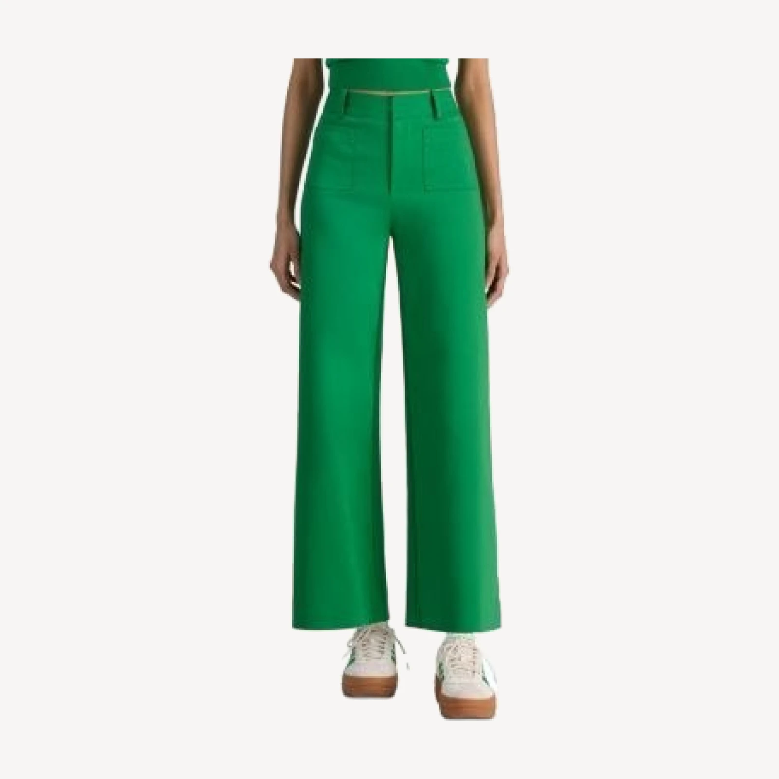Alice and Olivia Zoe High Rise Wide Leg Pants