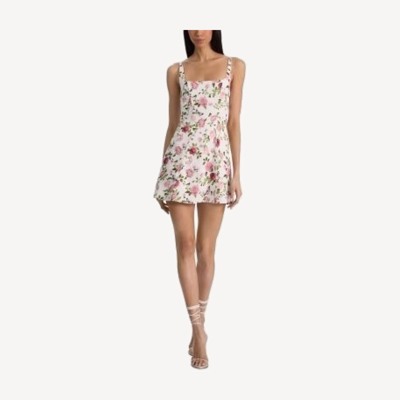 Alice and Olivia Julia Scoop Neck Mini Dress