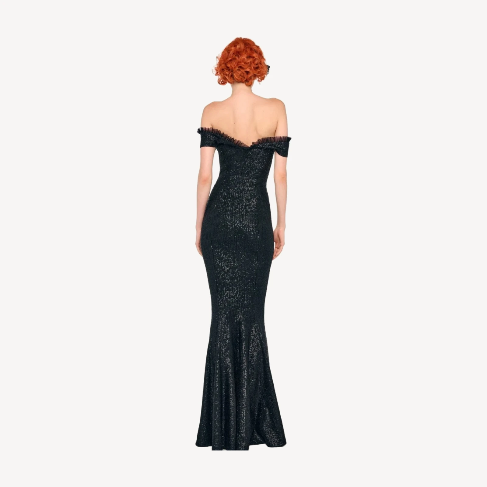 DOUBLE DROP SHOULDER GRACE FISHTAIL GOWN