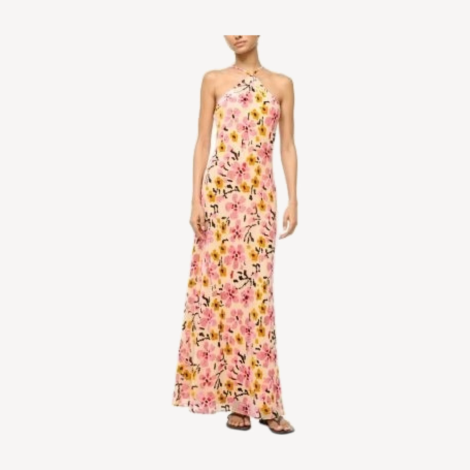Staud Cubism Halter Dress