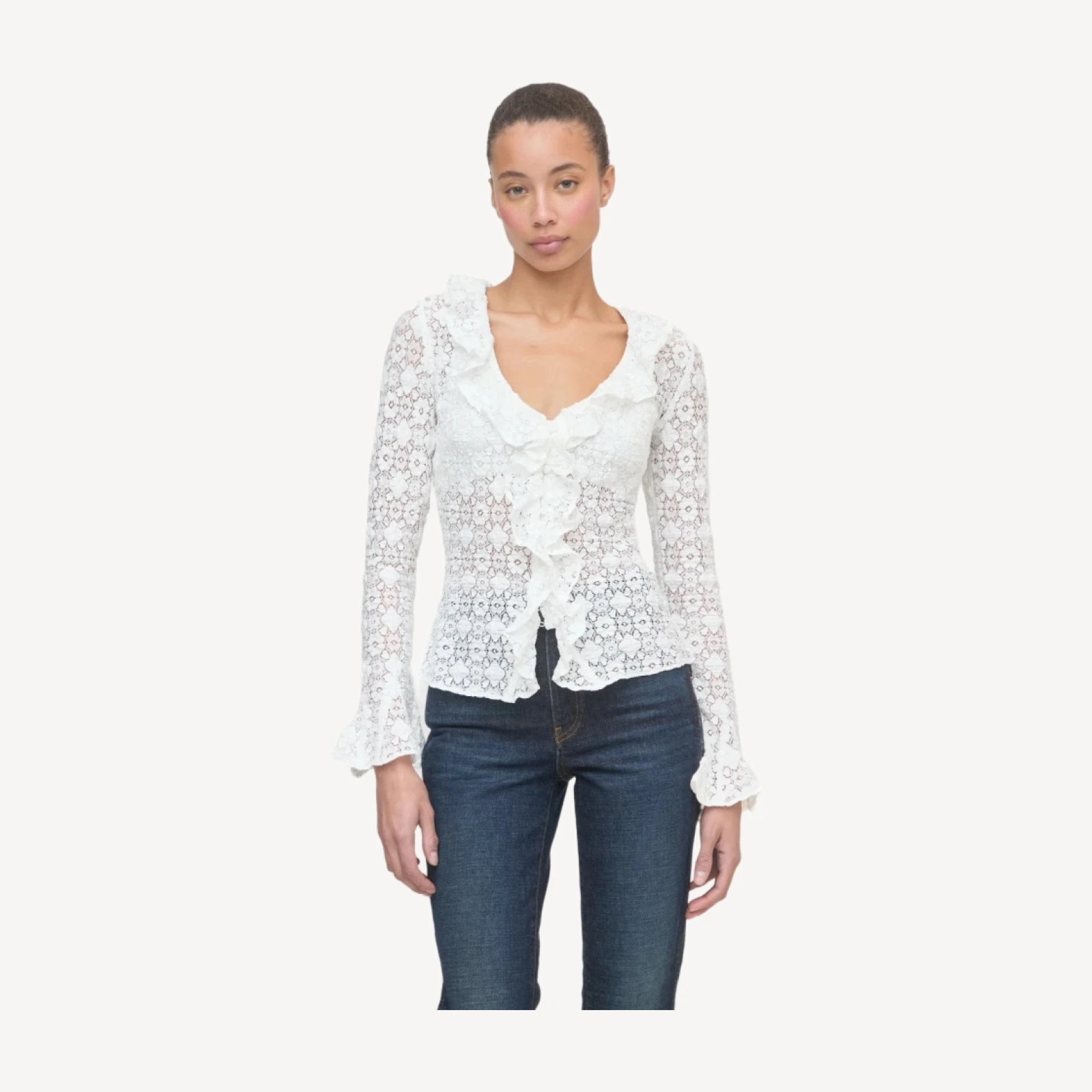 The Gabriella Top - White Lace