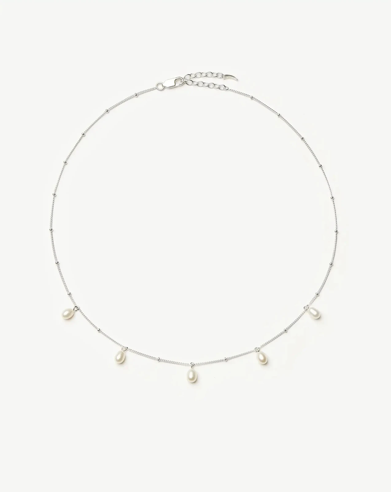 Pearl Baya Baroque Chain Choker | Sterling Silver/Pearl