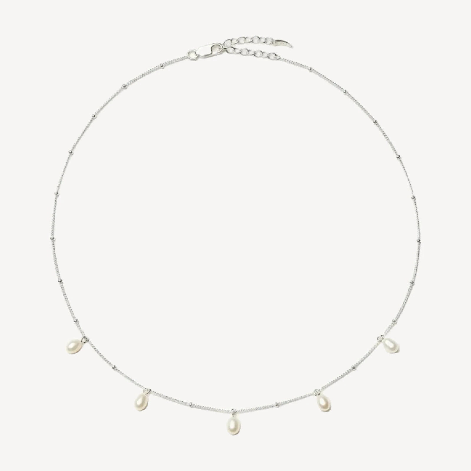 Pearl Baya Baroque Chain Choker | Sterling Silver/Pearl