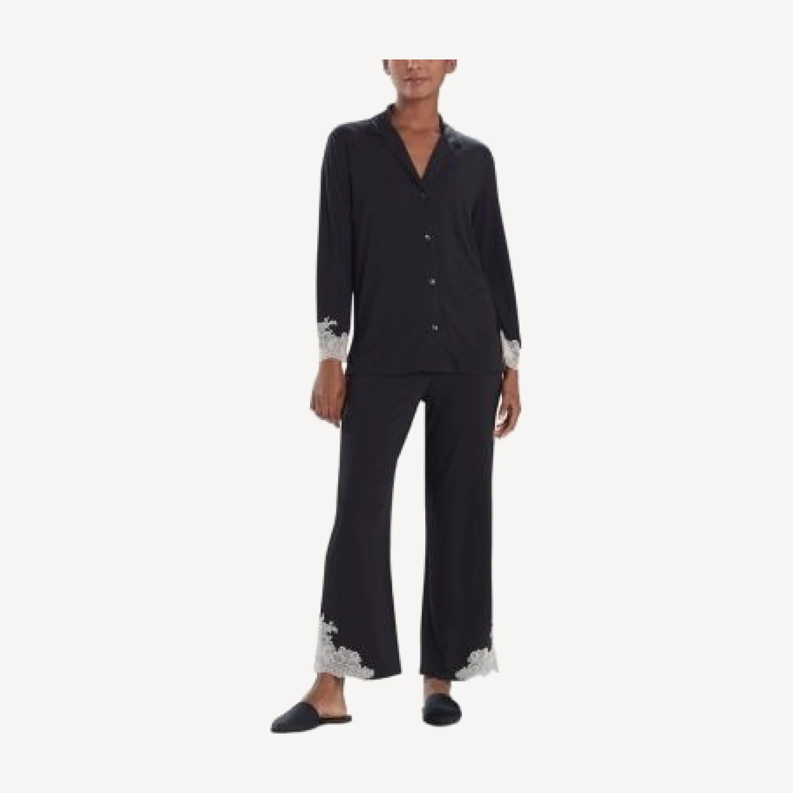 Natori Luxe Shangri La Notch Pajama Set