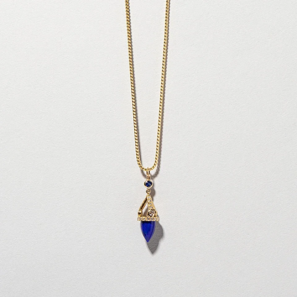 Lapis Drop Pendant