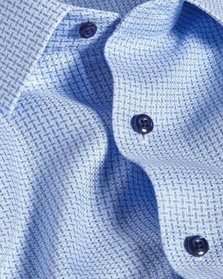 David Donahue Trim Fit Dobby Dress Shirt