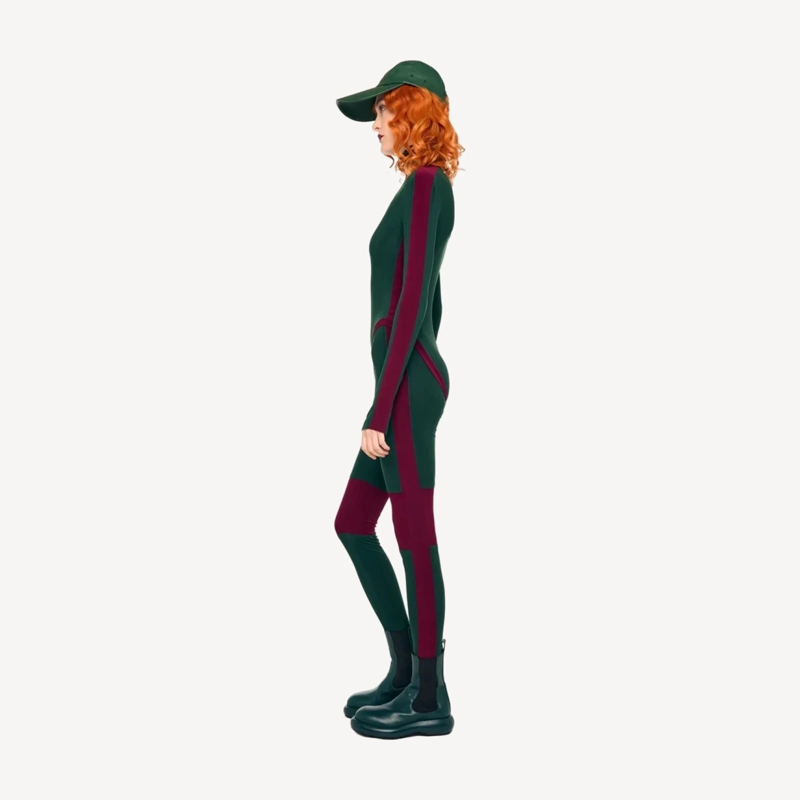 SIDE STRIPE LEGGING W/ KNEE PATCH