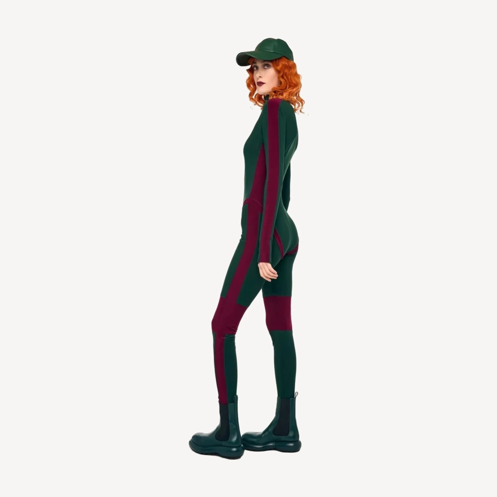 SIDE STRIPE LEGGING W/ KNEE PATCH