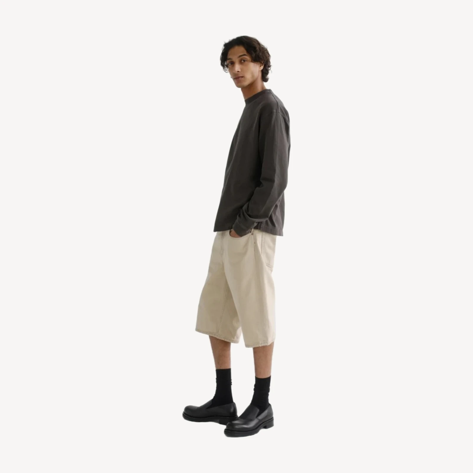 Fusion Skater Short in Burnished Khaki