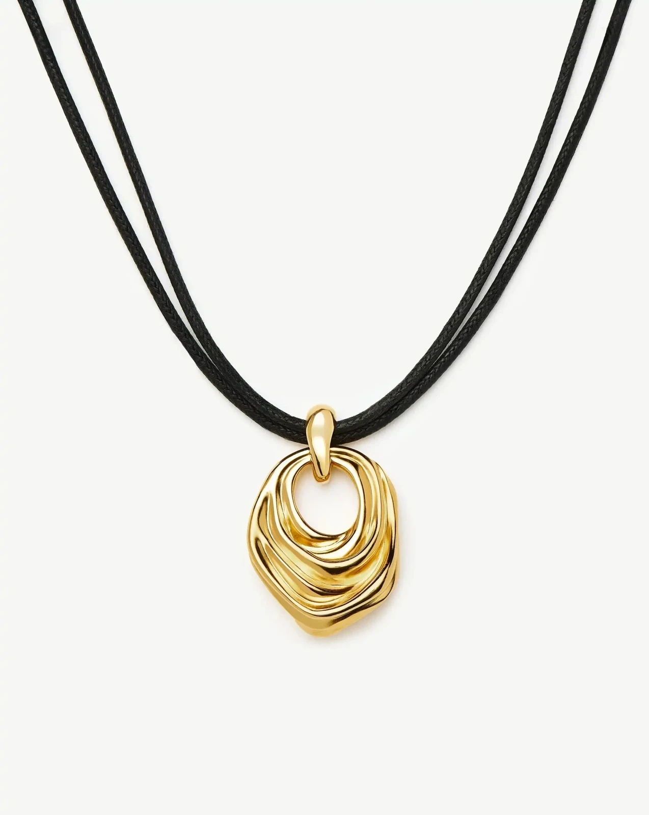 MARKGONG Draped Statement Cord Necklace | 18ct Gold Plated