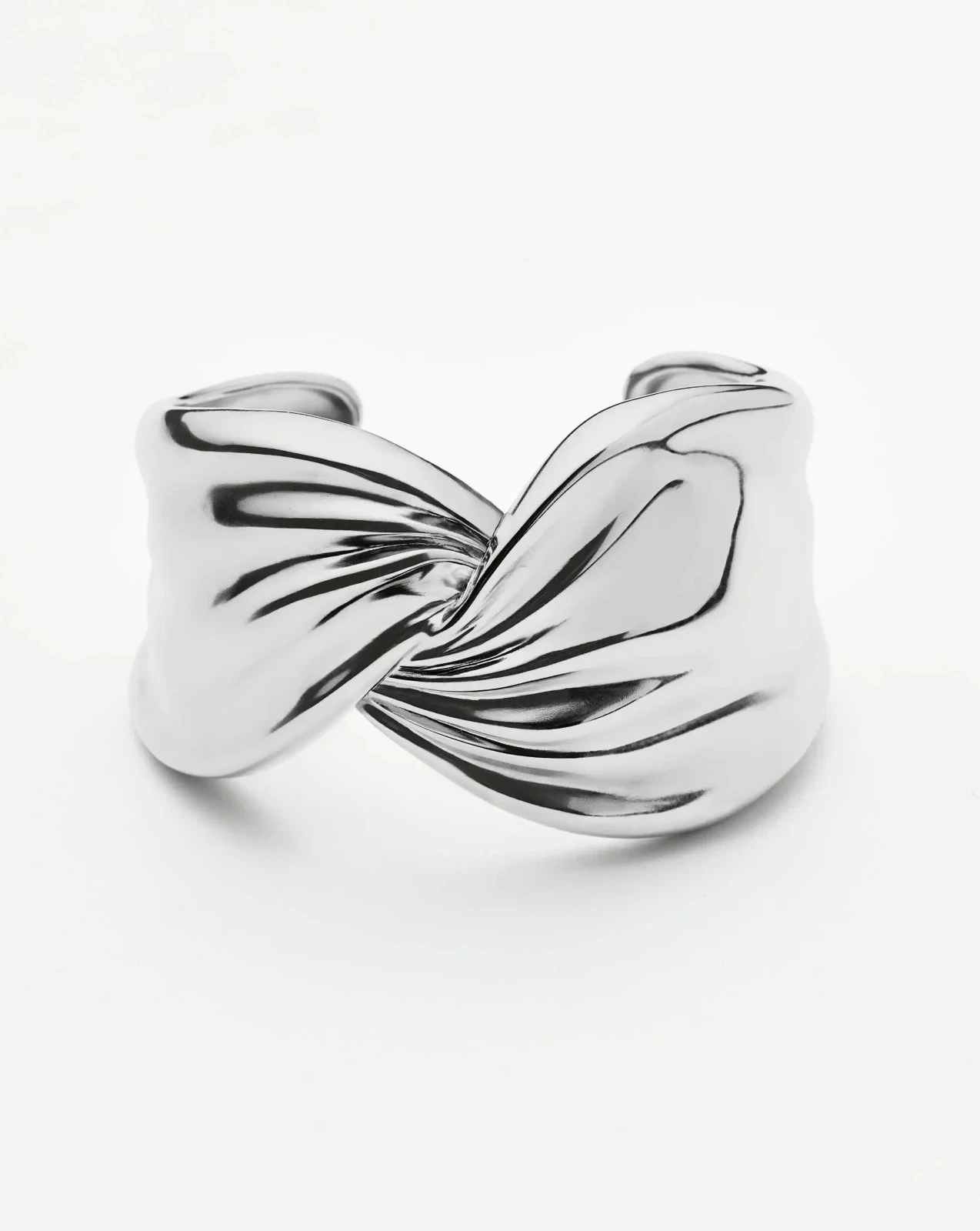 MARKGONG Draped Statement Cuff | Silver Plated
