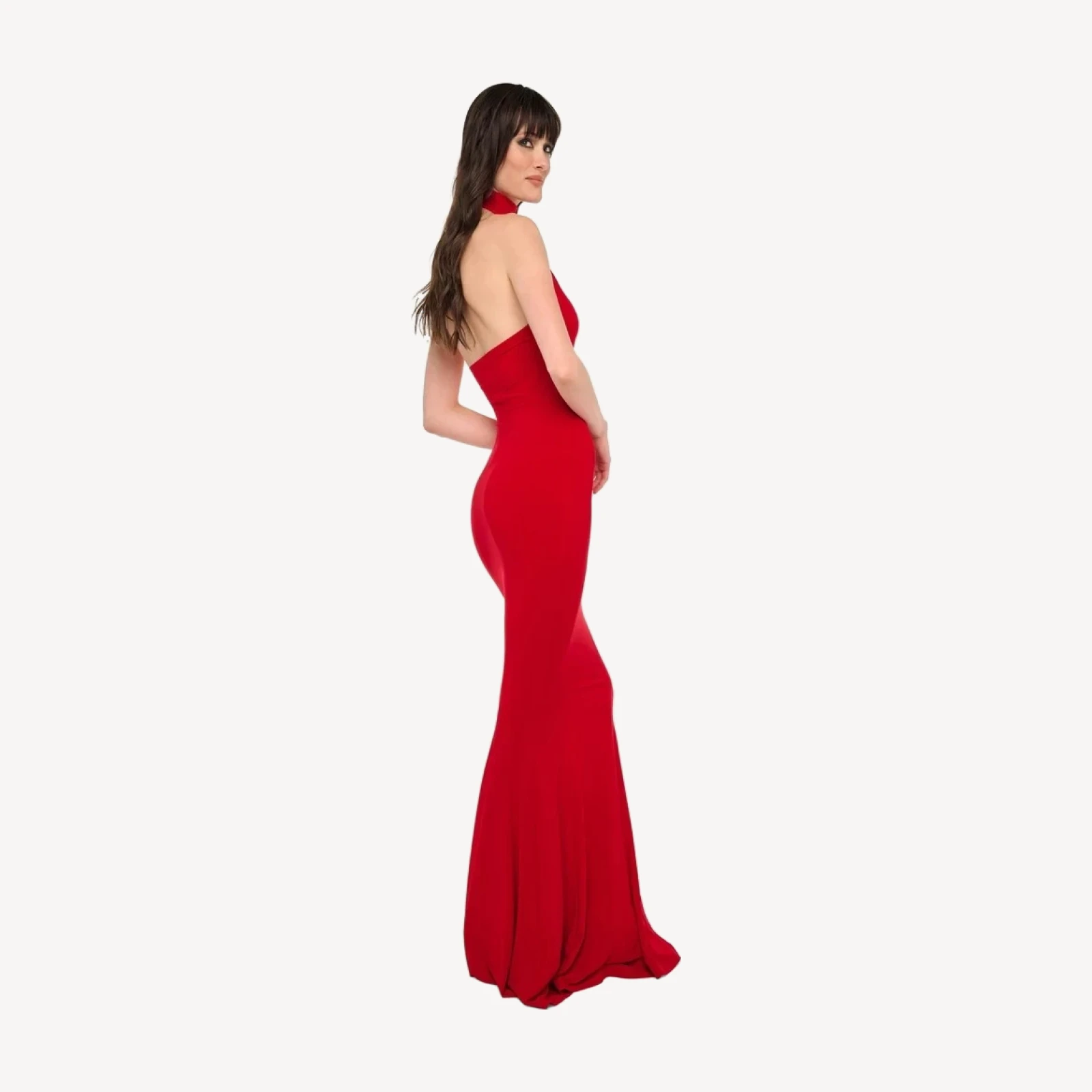 HALTER TURTLE FISHTAIL GOWN