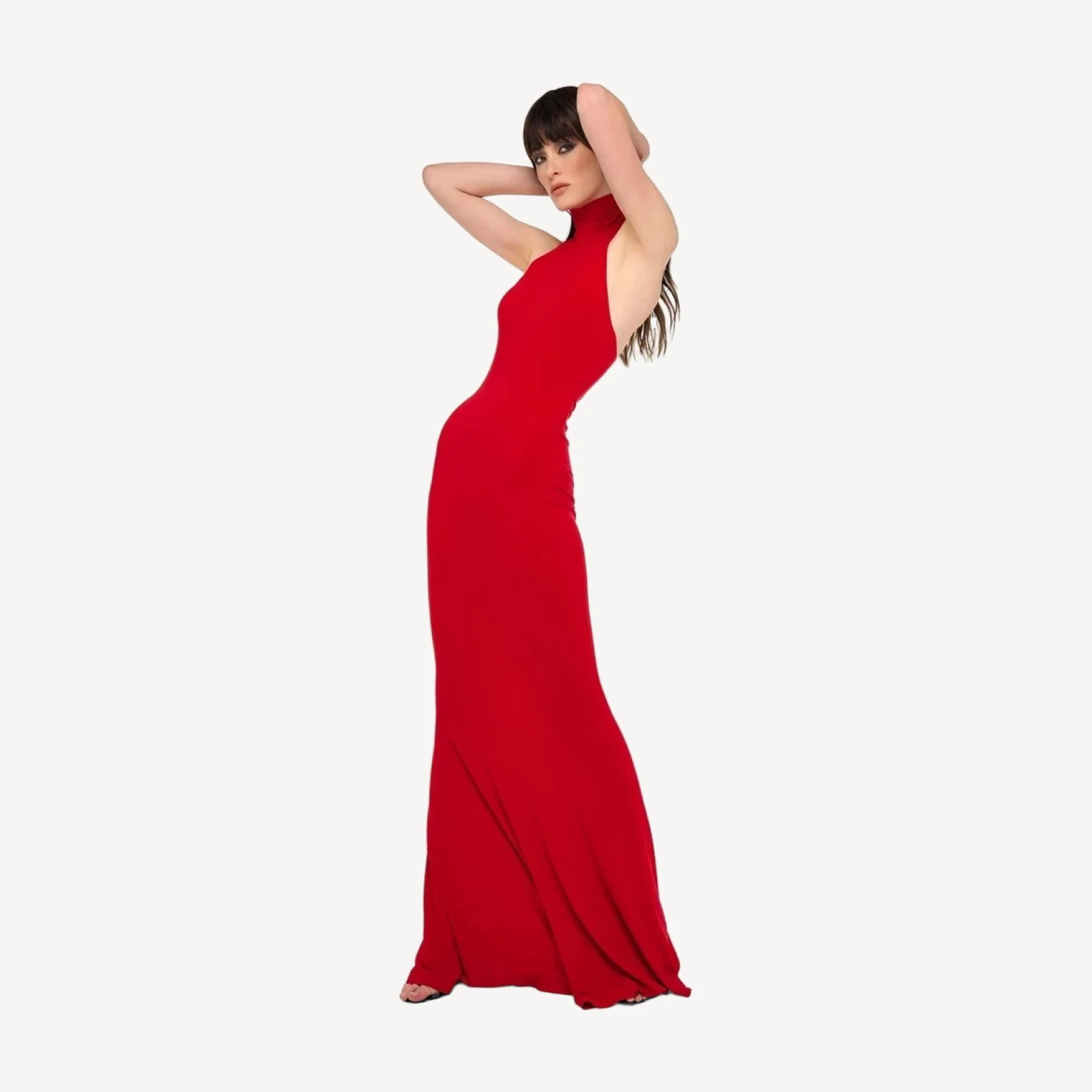 HALTER TURTLE FISHTAIL GOWN