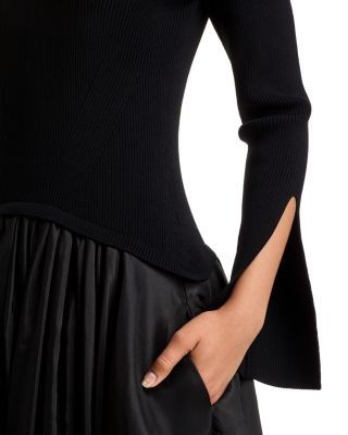 Simkhai Kenlie Long Sleeve Mock Neck Dress
