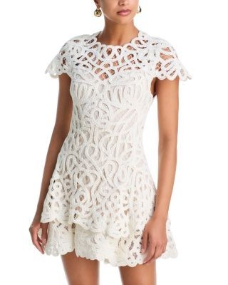Simkhai Lina Lace Guipure Mini Dress