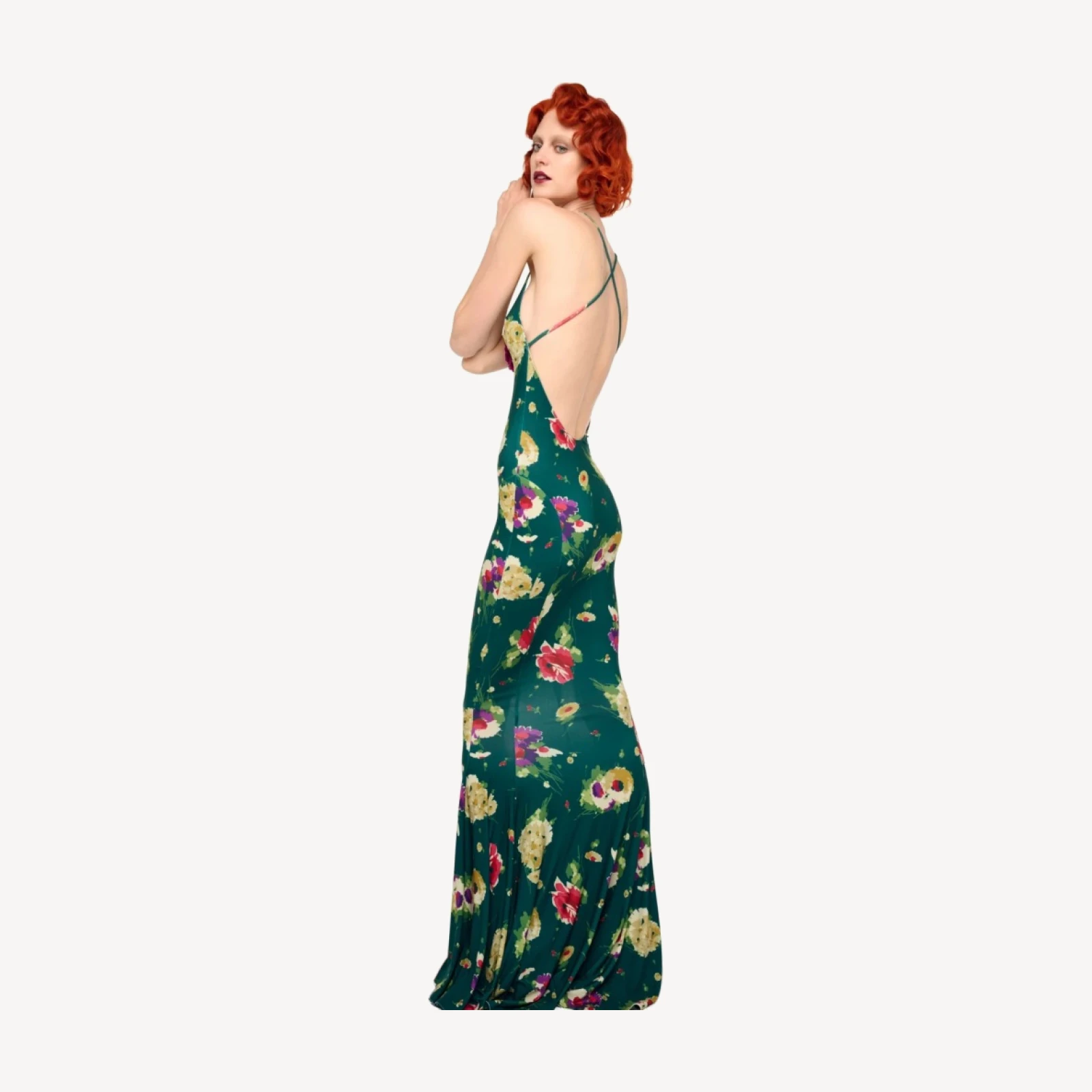 LOW BACK SLIP FISHTAIL GOWN