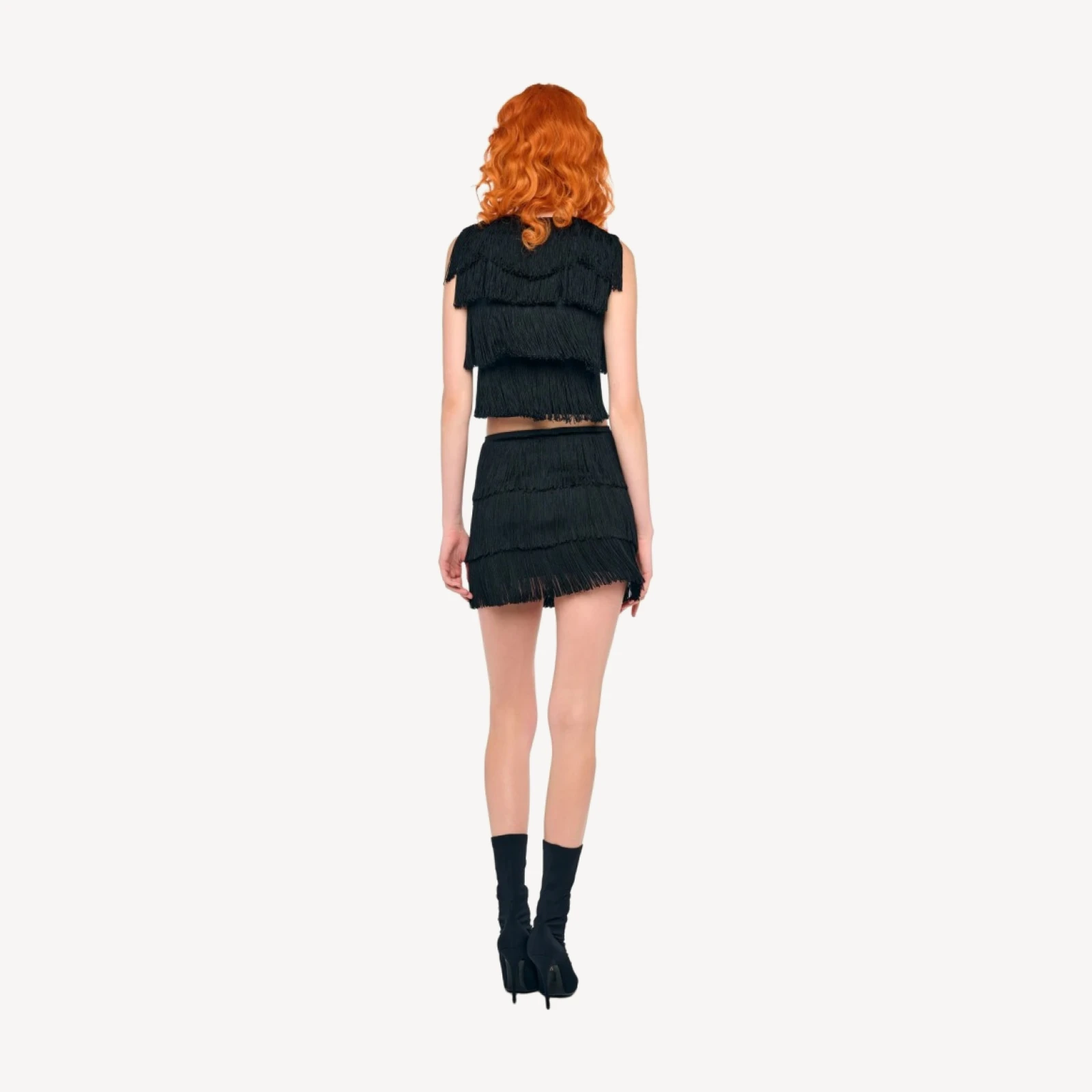 FRINGE MINI SKIRT