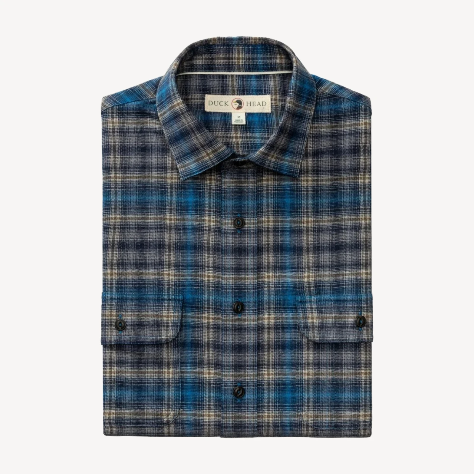 Performance Flannel Sport Shirt - Ellicot Plaid - Deep Navy