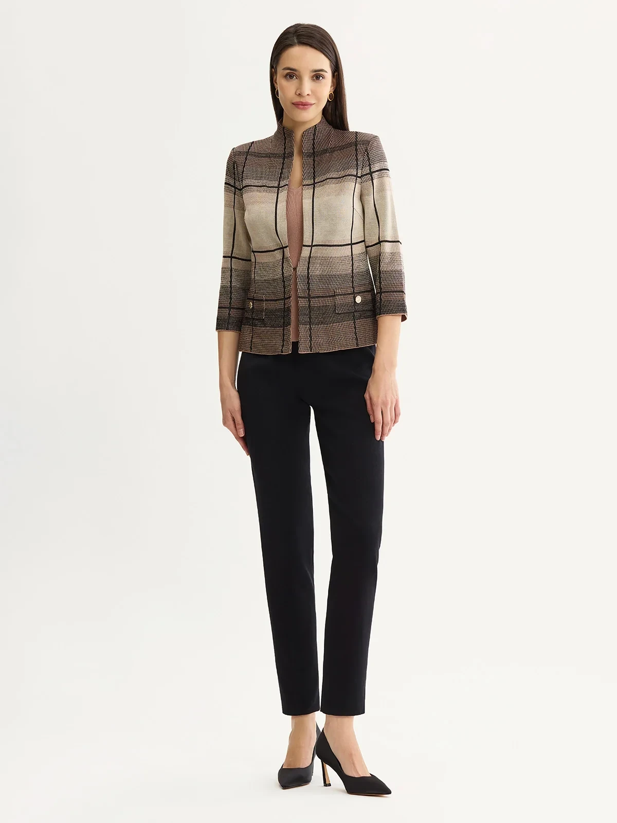 Heritage Ombre Grid Flat Knit Jacket, photo 7