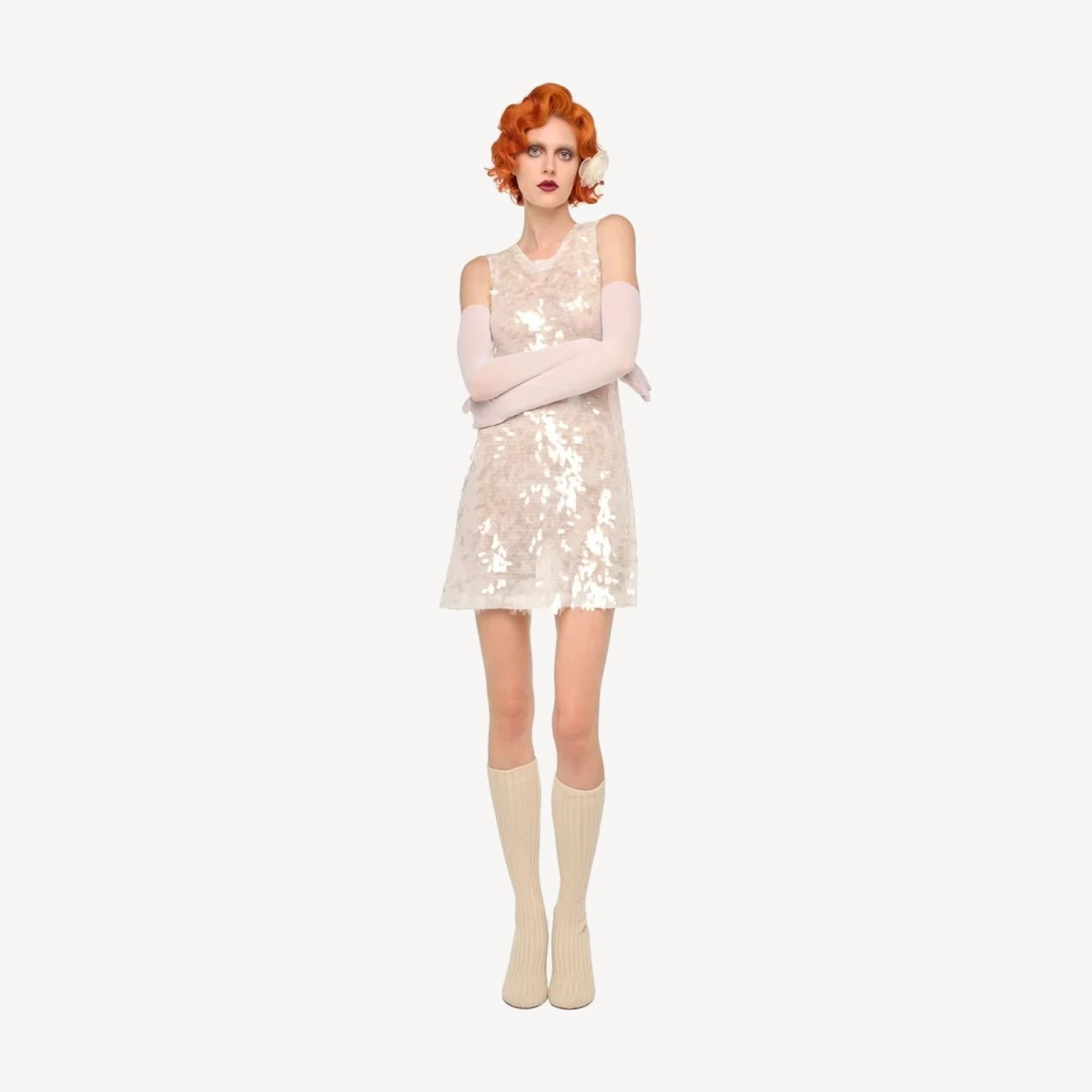 SLEEVELESS SWING MINI DRESS
