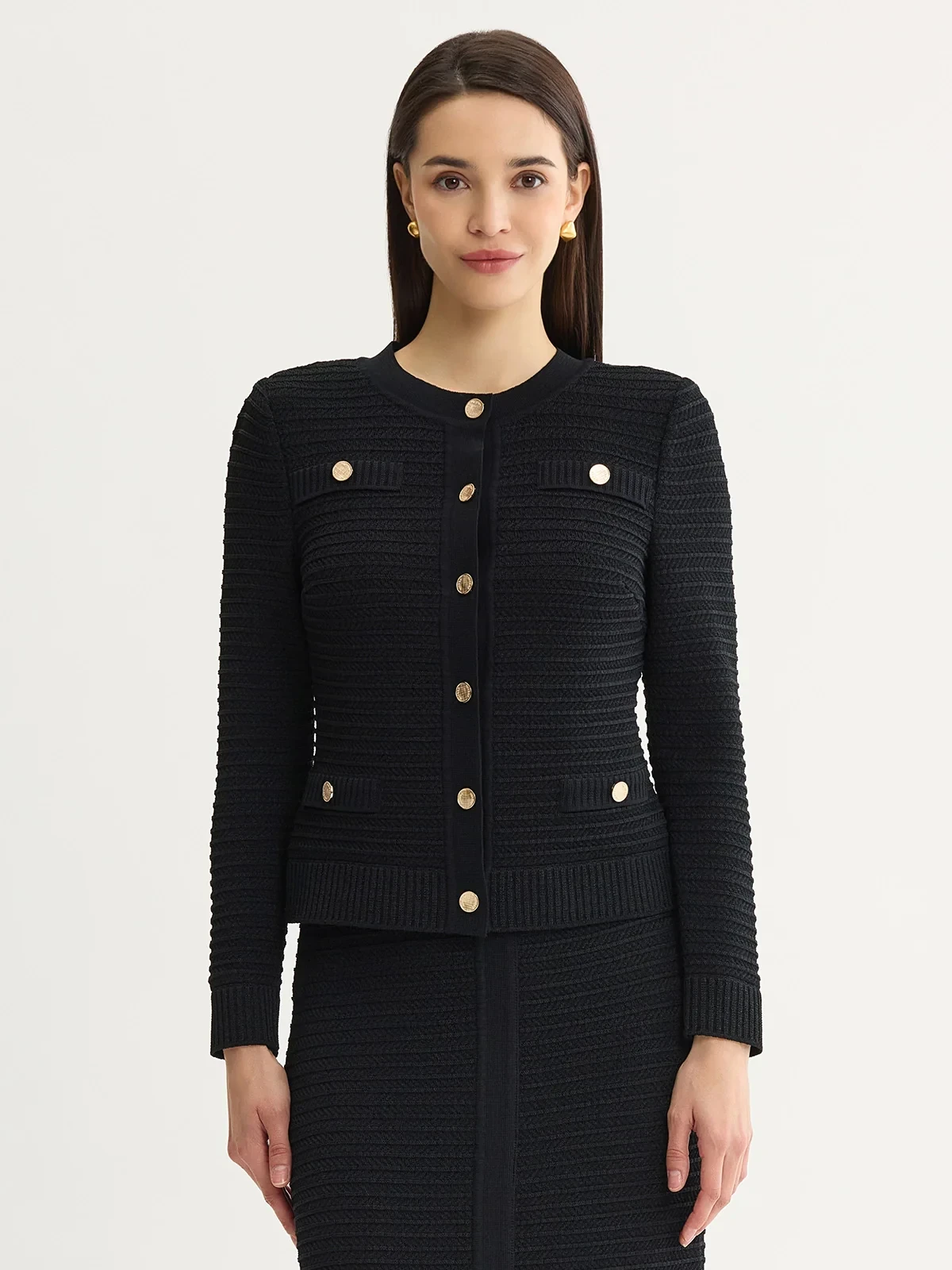 Heritage Monochromatic Ottoman Knit Jacket, photo 2