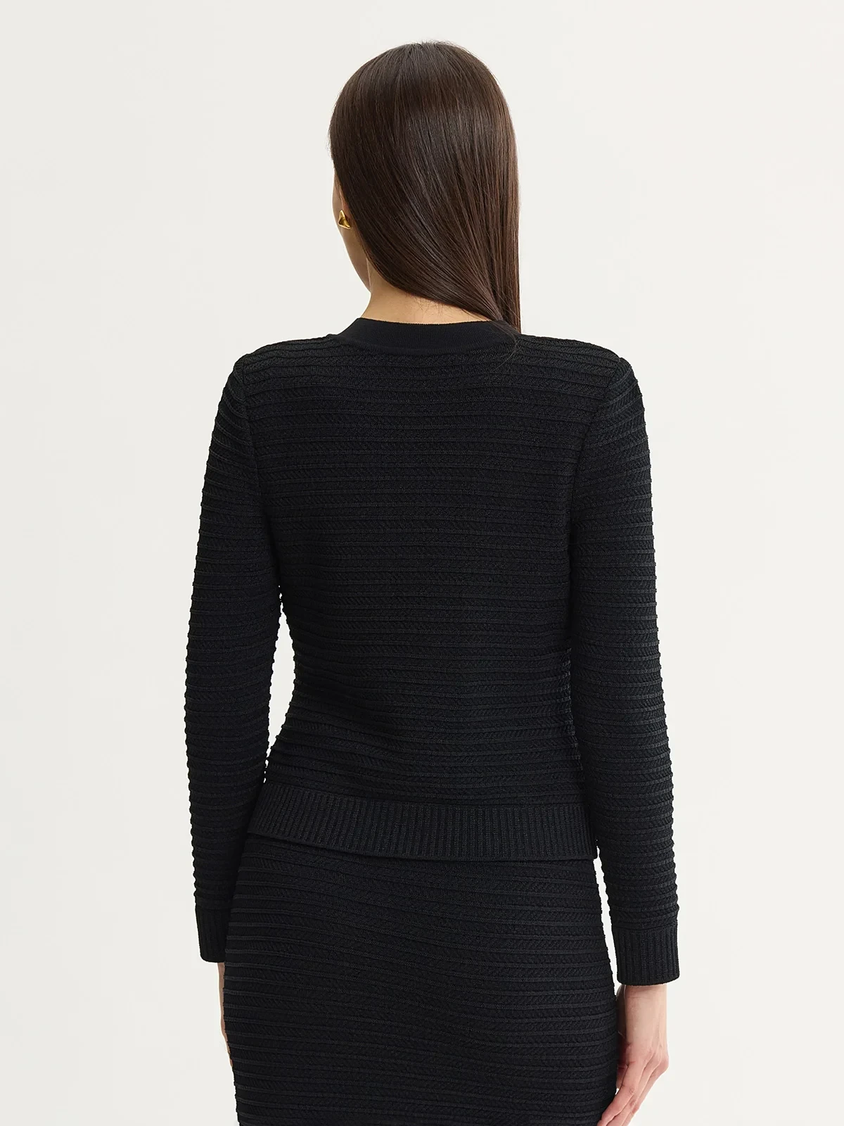 Heritage Monochromatic Ottoman Knit Jacket, photo 5