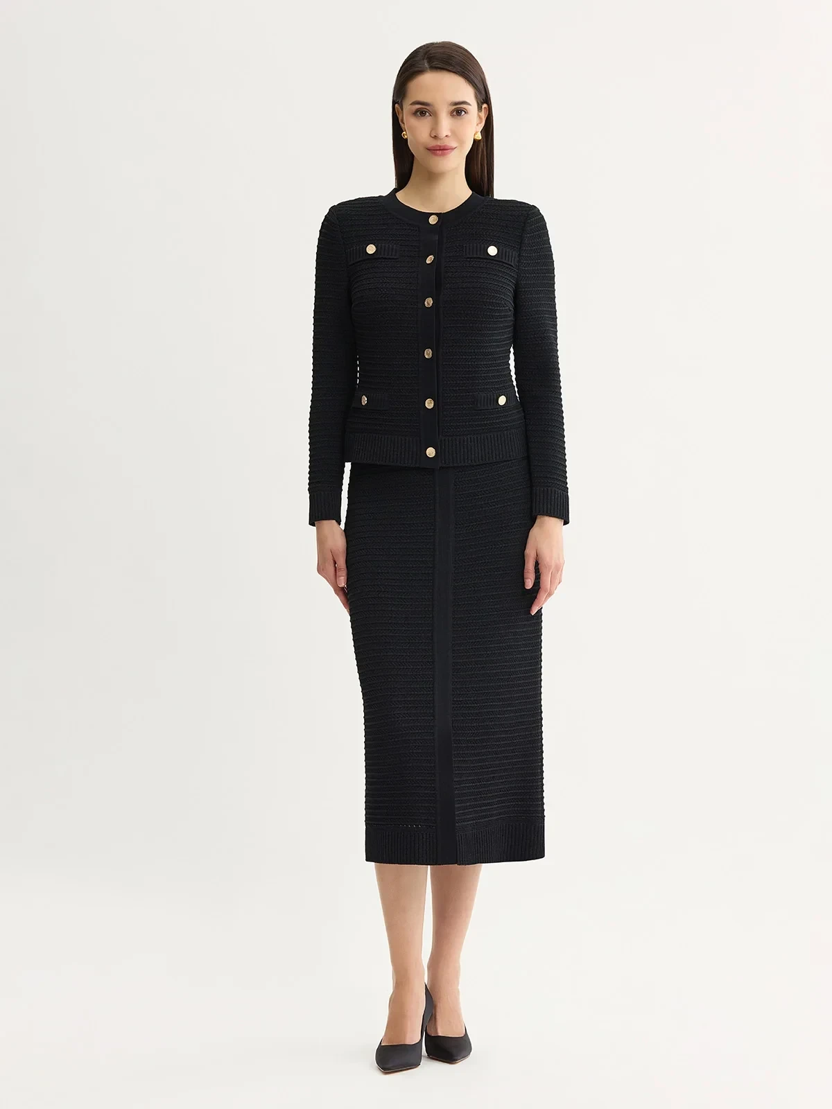 Heritage Monochromatic Ottoman Knit Jacket, photo 6