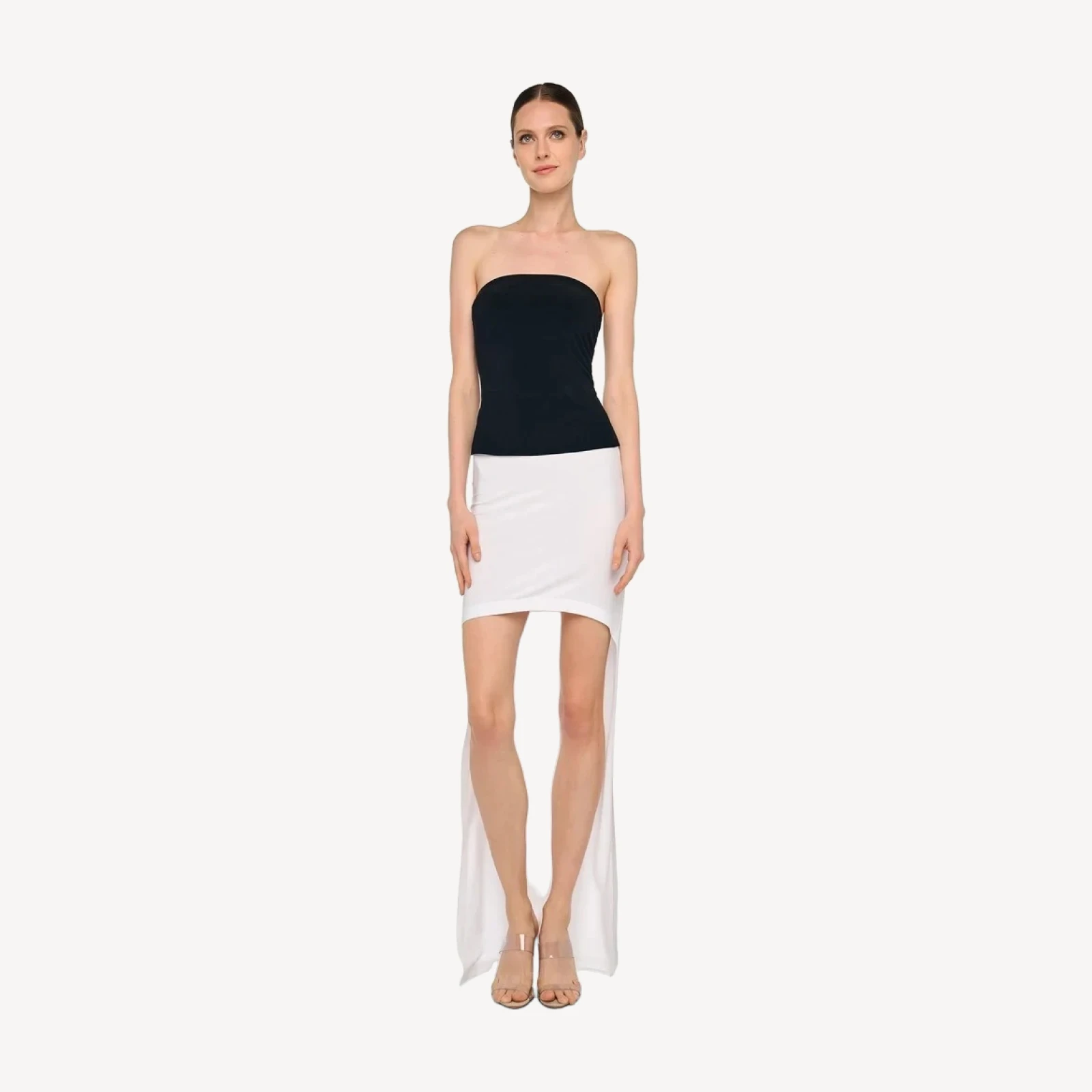 HI LOW PEASANT SKIRT