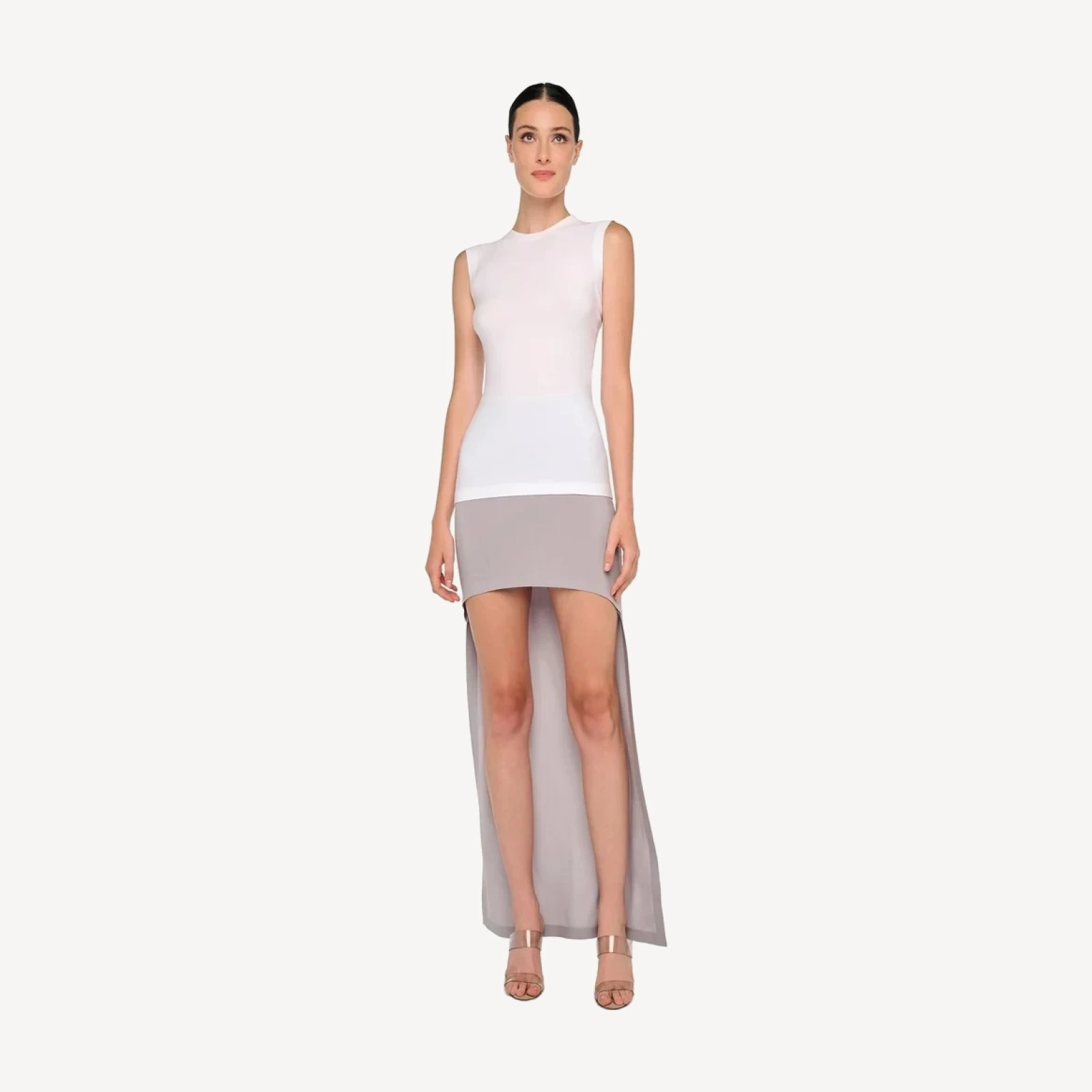HI LOW PEASANT SKIRT