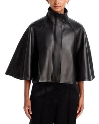 Simkhai Orvik Leather Cape Jacket