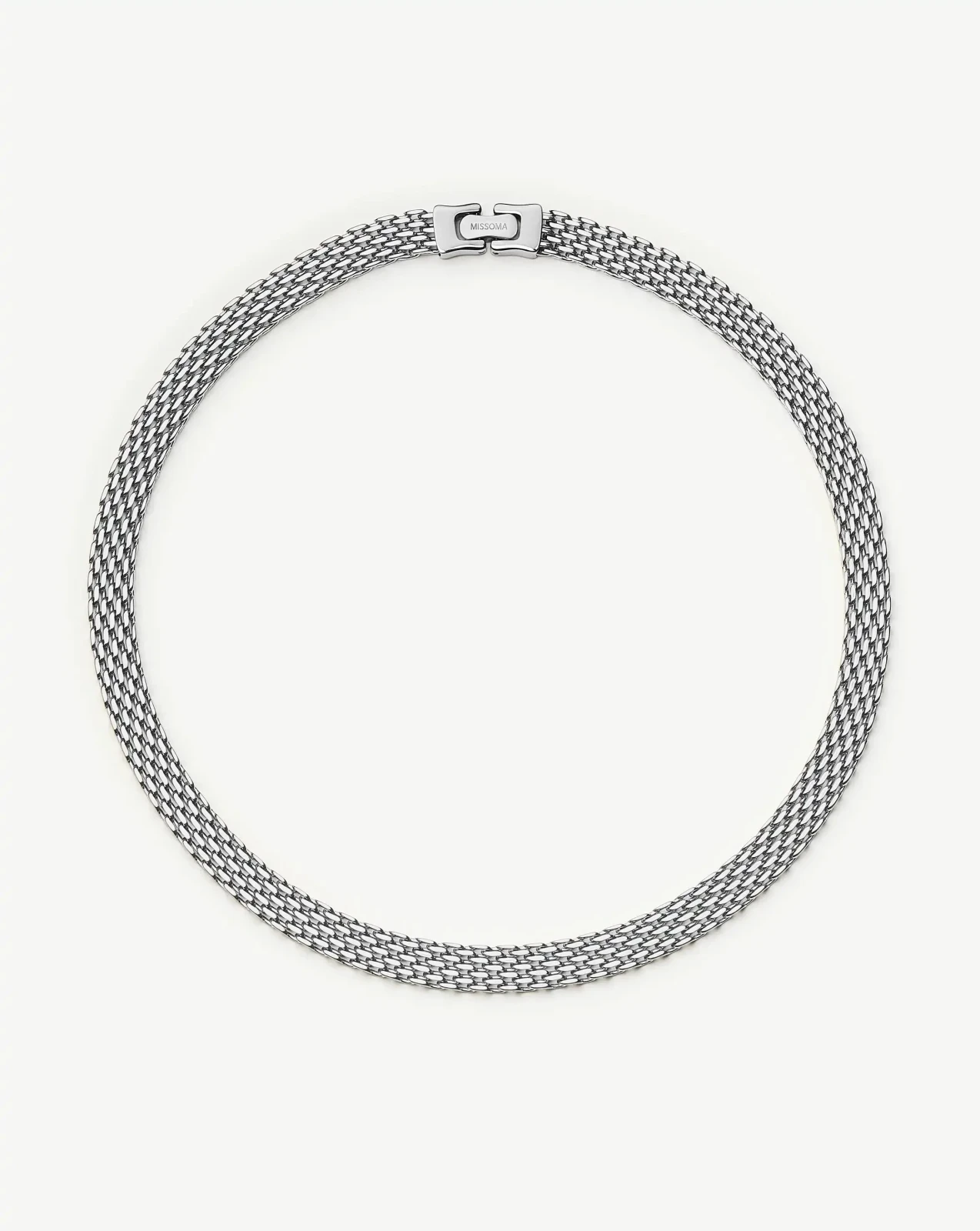Heirloom Chain Choker Necklace | Platinum Plated