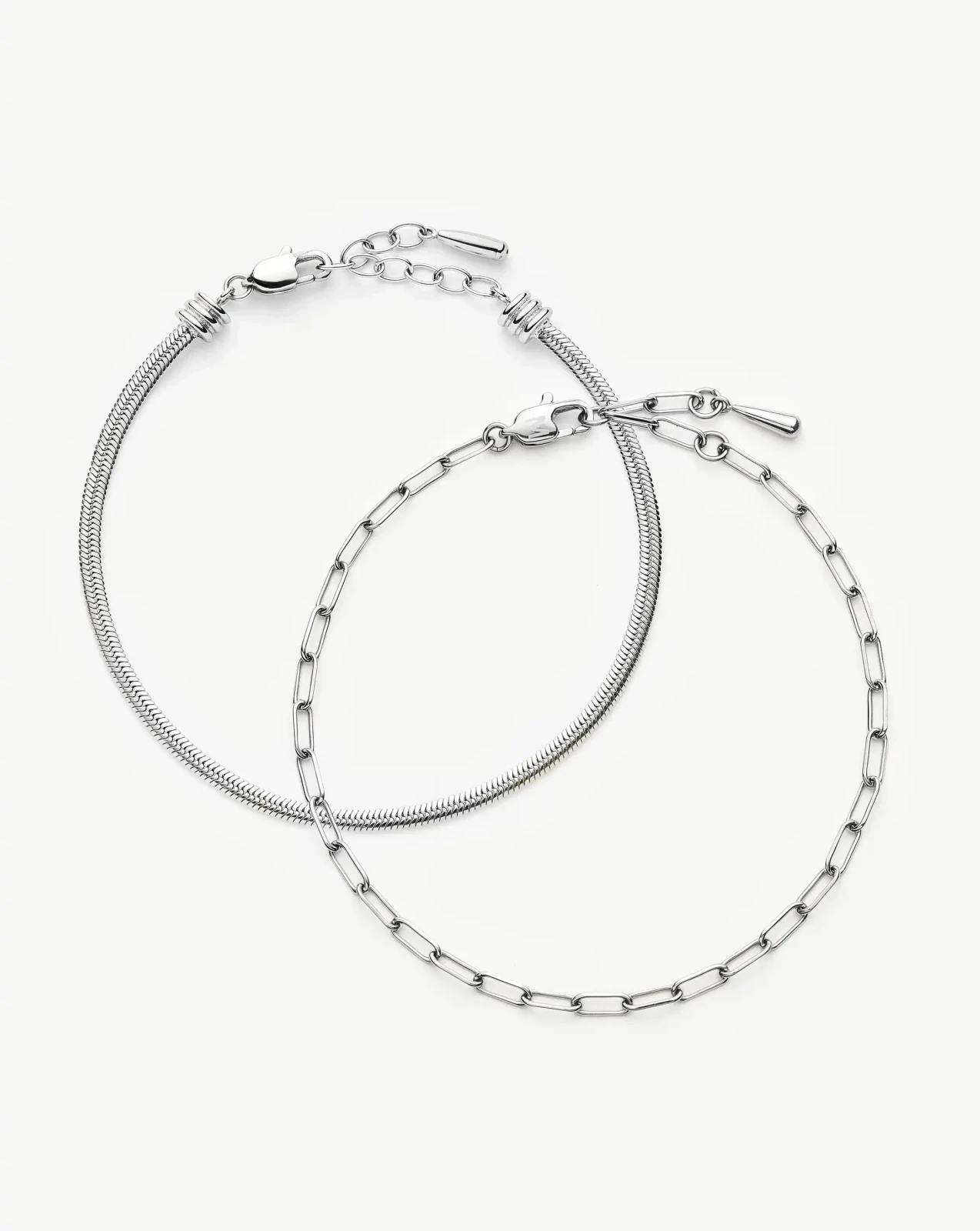 The Go-To Bracelet Set | Platinum Plated