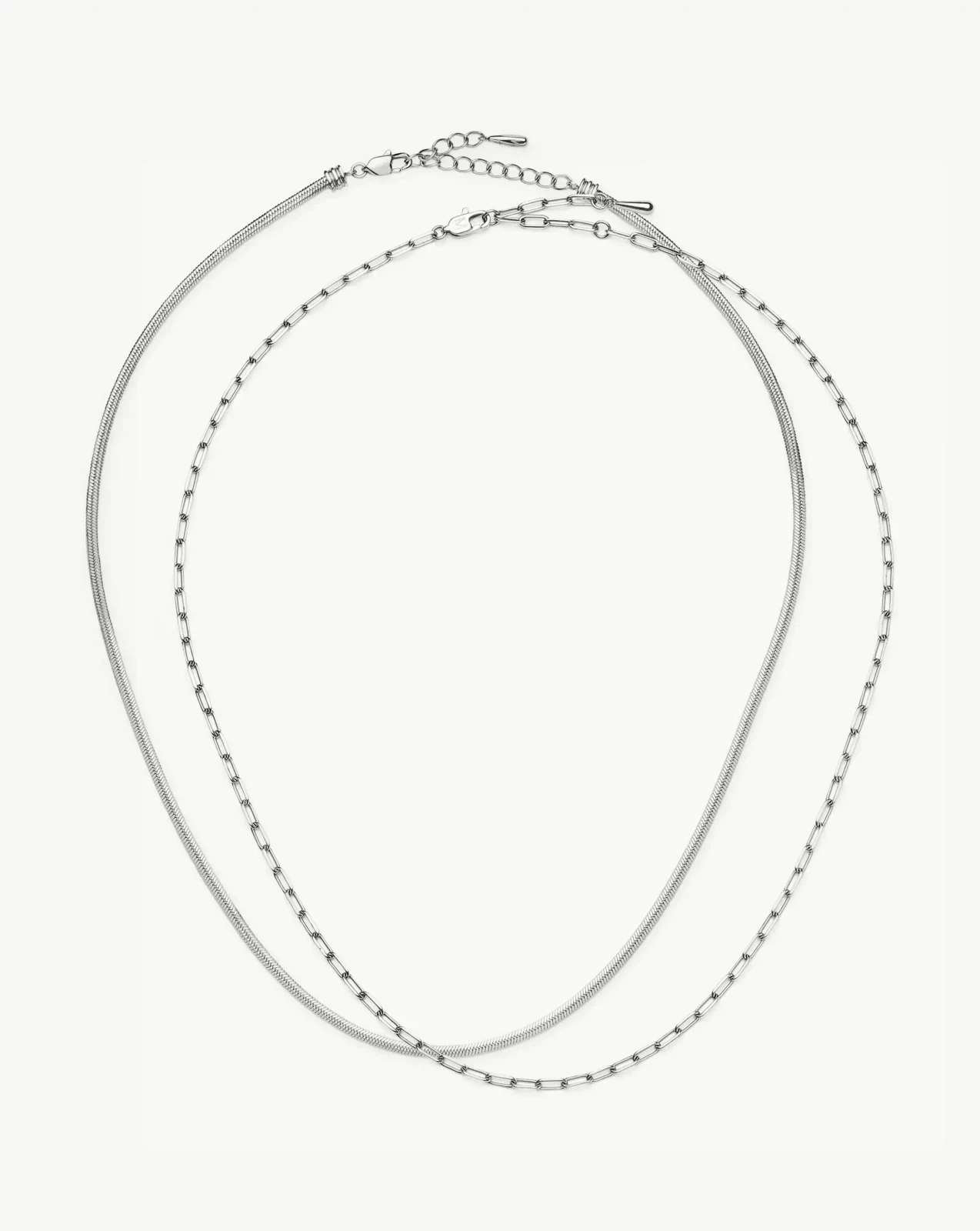 The Go-To Necklace Set | Platinum Plated