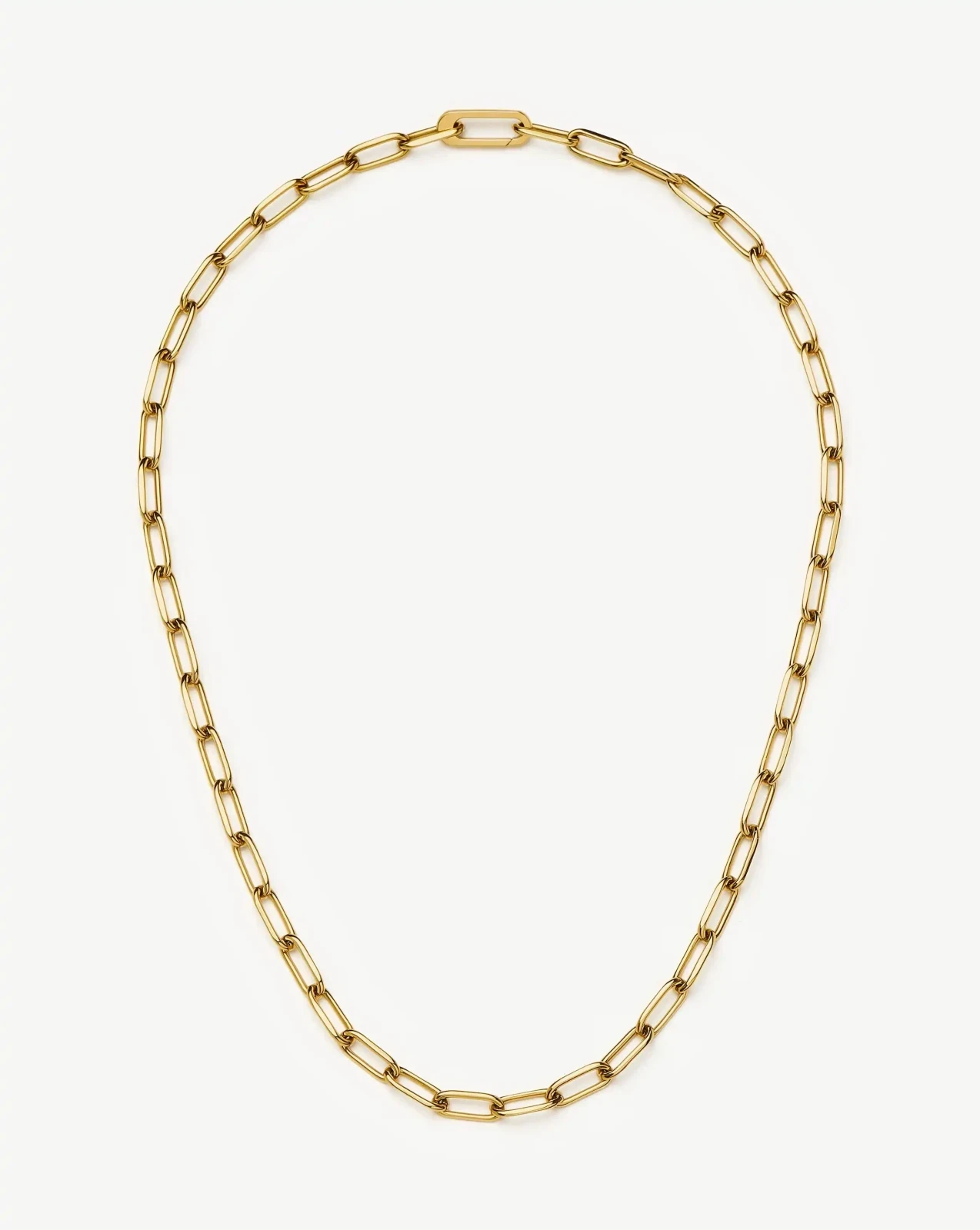 Classic Paperclip Chain Necklace | 18ct Gold Plated