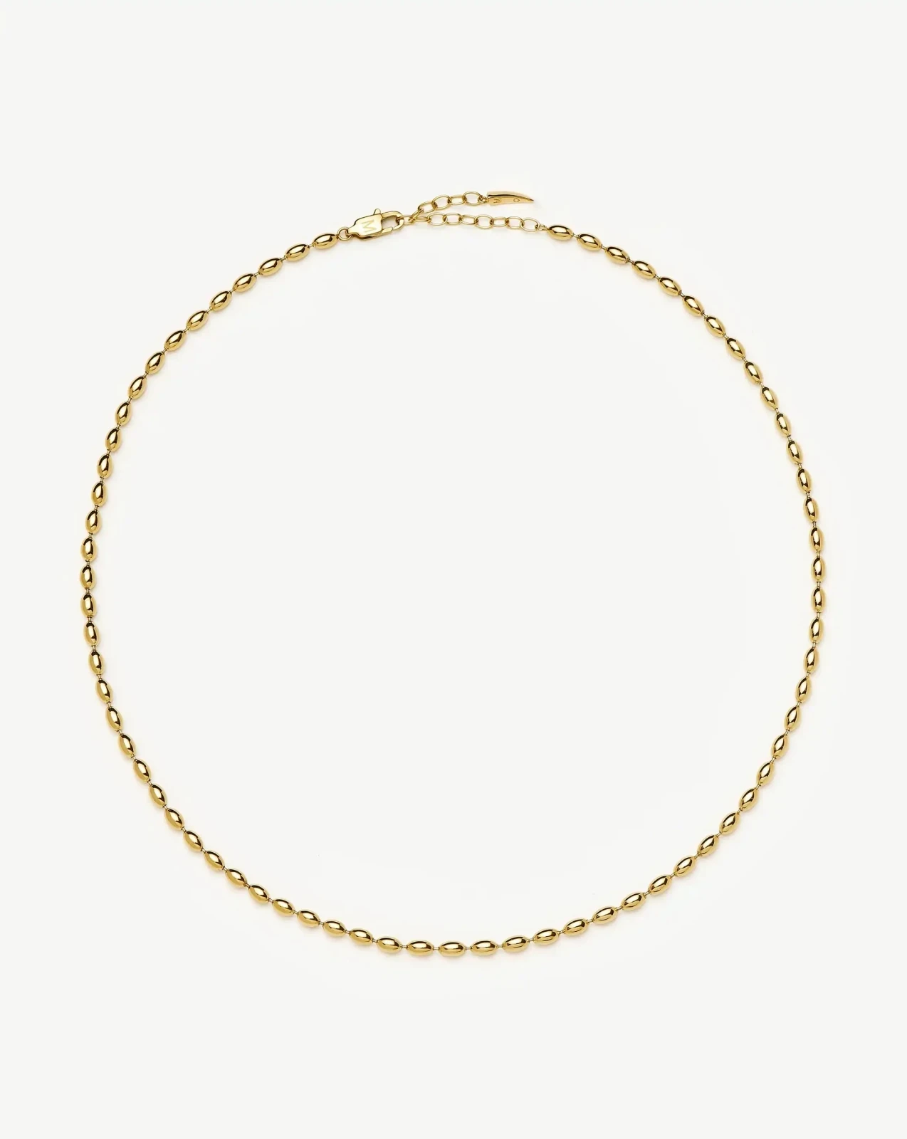 Molten Olive Chain Necklace | 18ct Gold Plated