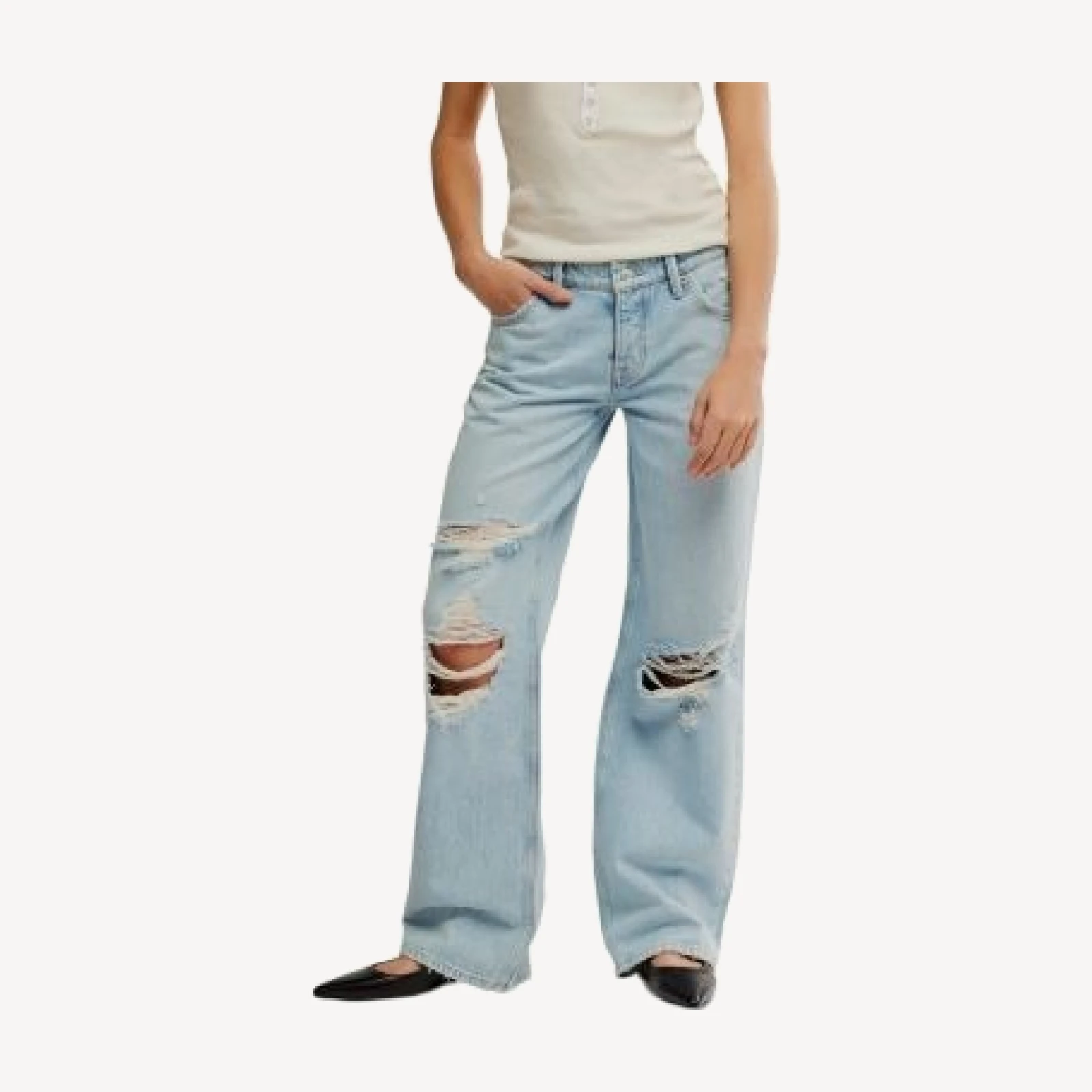 Free People We The Free Tennessee Low Rise Boyfriend Jeans in Outlaw