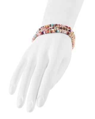 Aqua Beaded Bracelet Set - Exclusive