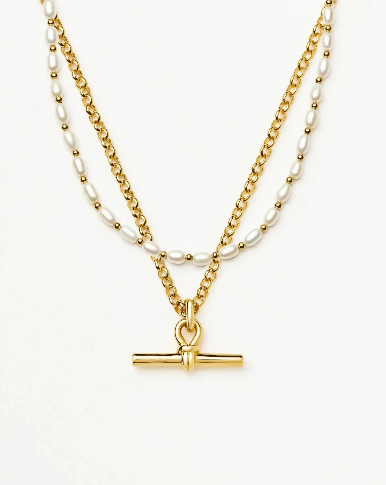 The Andy Pearl Necklace Set | 18ct Gold Plated/Pearl