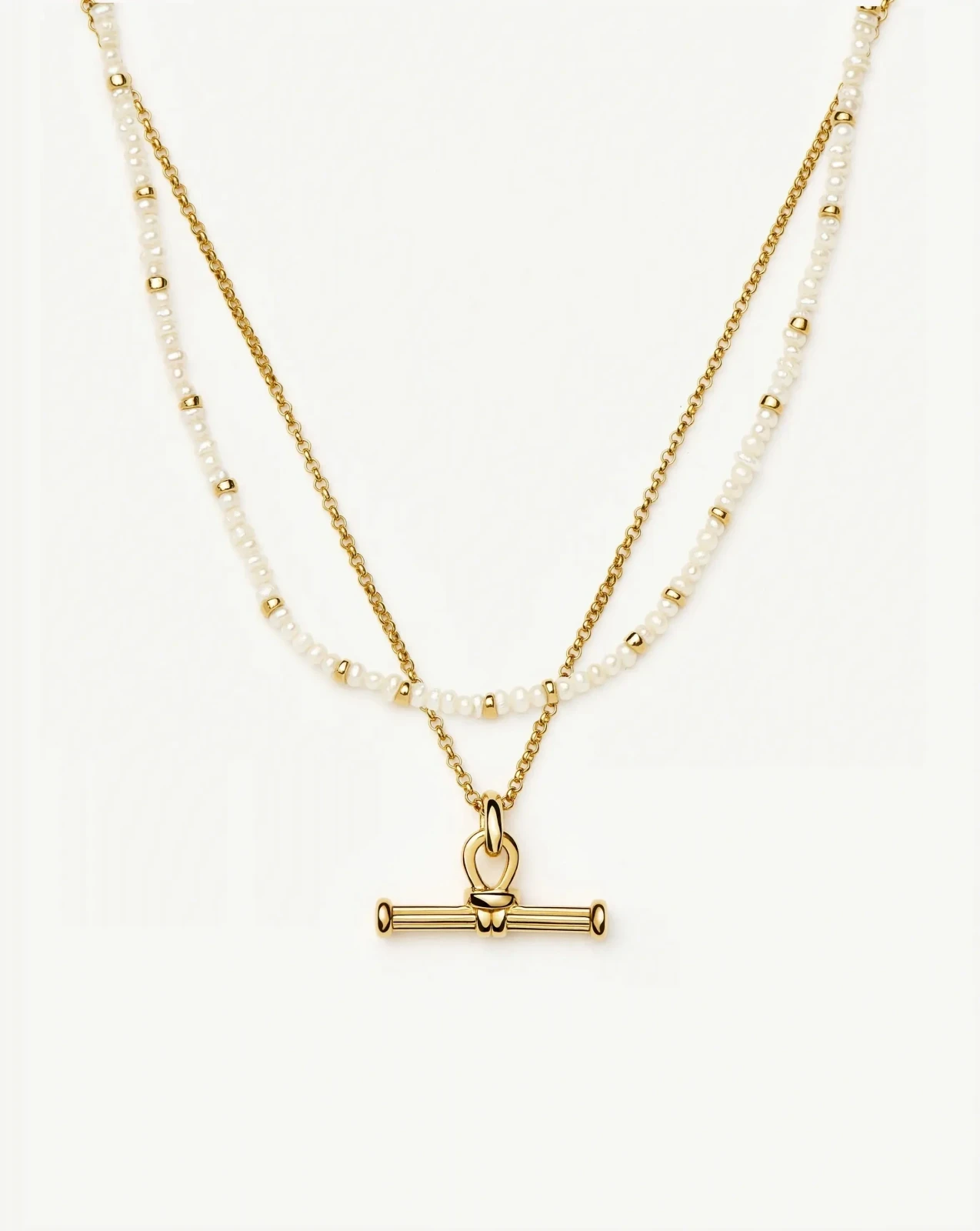 The Andy Everyday Pearl Set | 18ct Gold Plated, Pearl