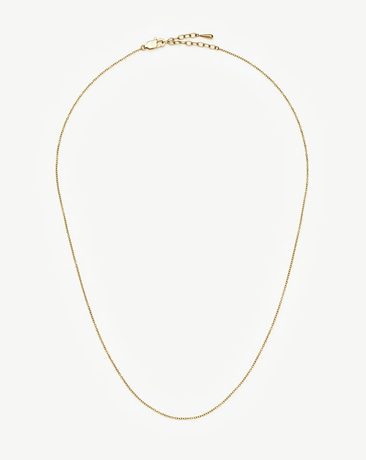 Long Trace Chain Necklace | 18ct Gold Plated