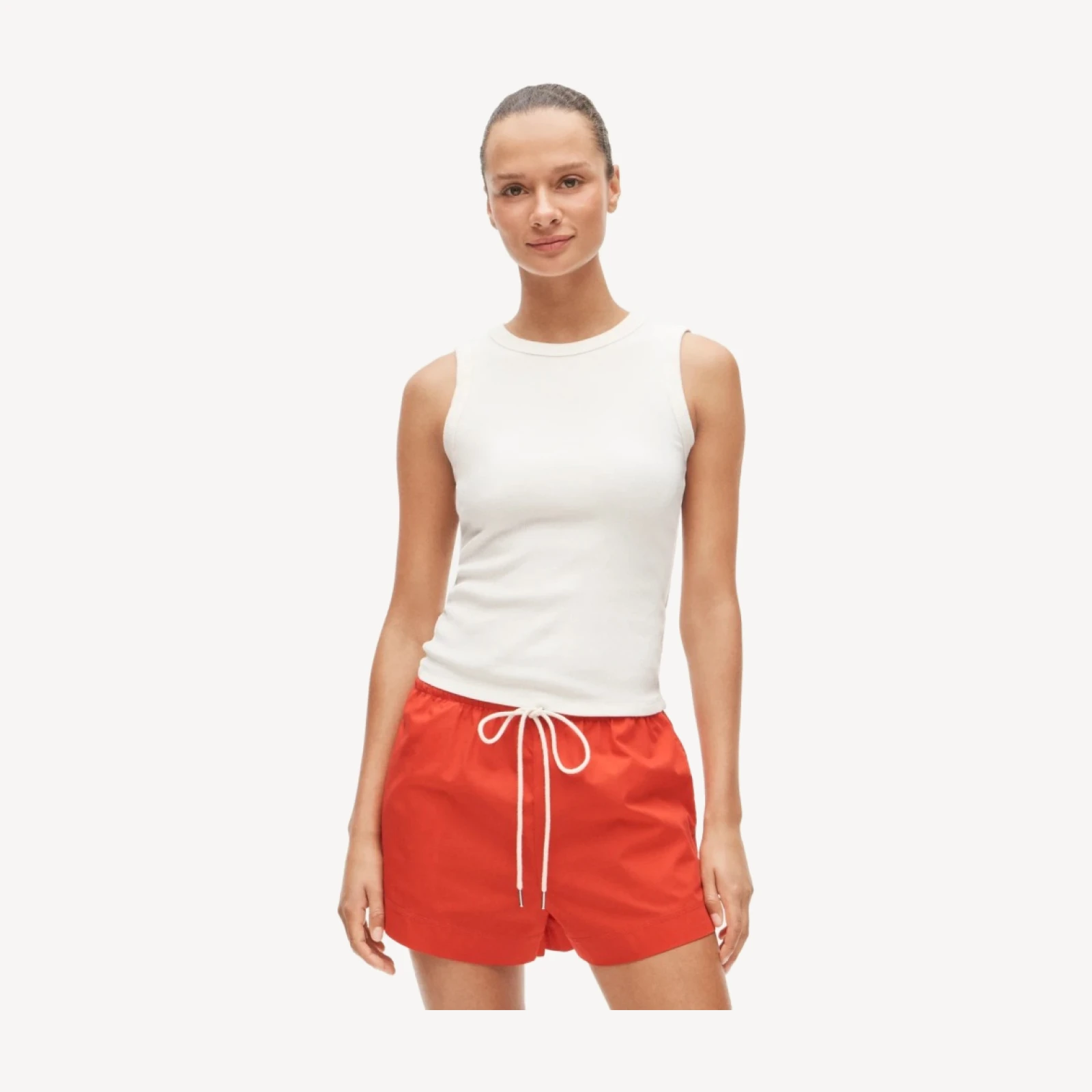 Perfect rib crewneck tank top