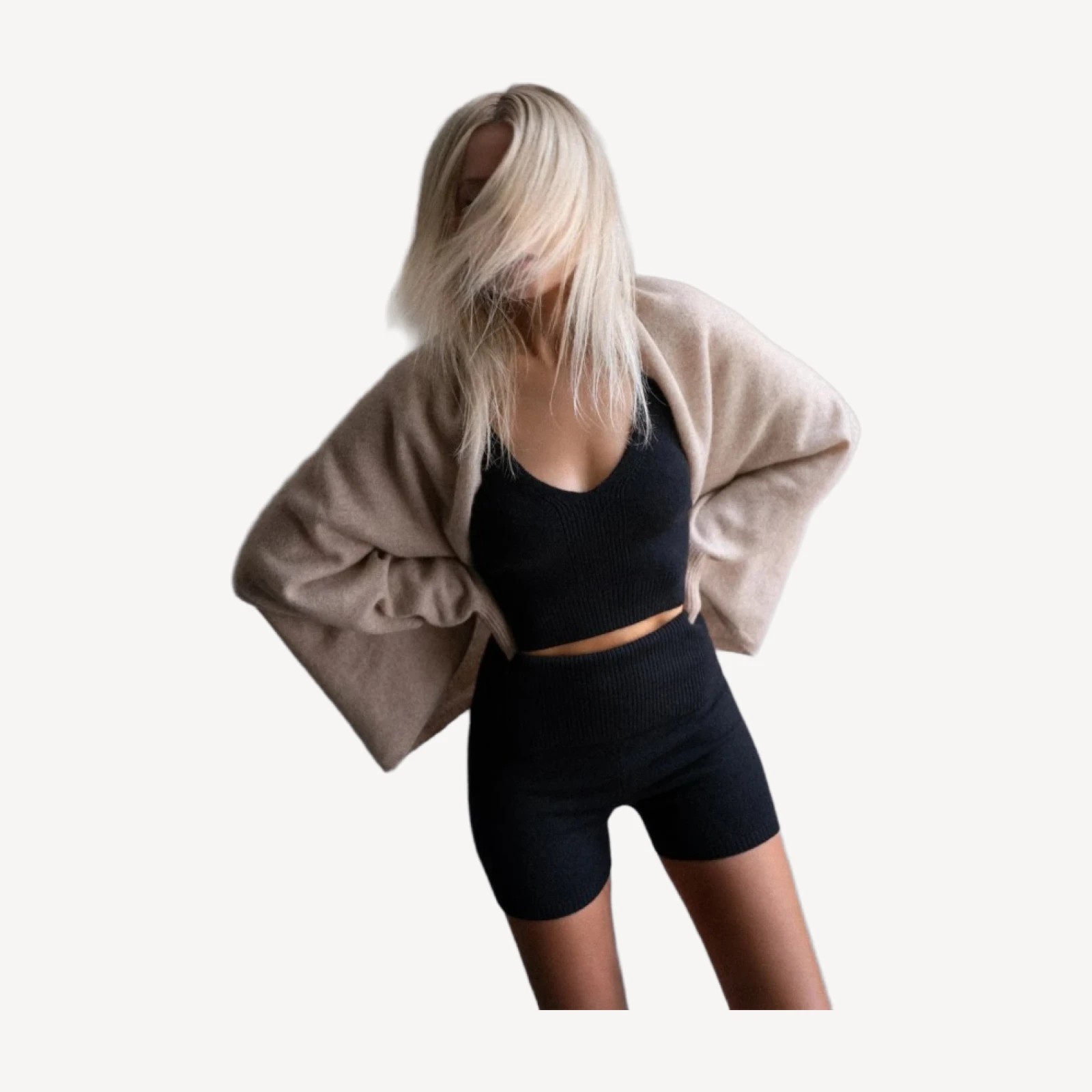 SCALDACUORE IN CASHMERE MELI FEATHERWEIGHT - FLAX