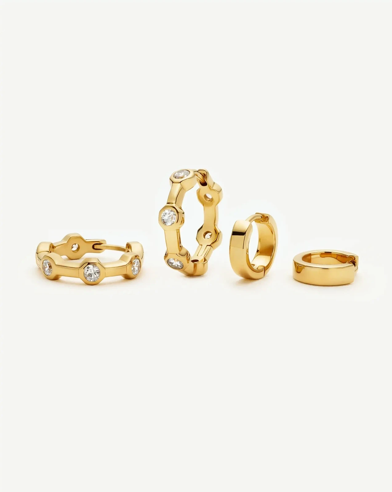 The Tennis Hoop Set | 18ct Gold Plated/Cubic Zirconia