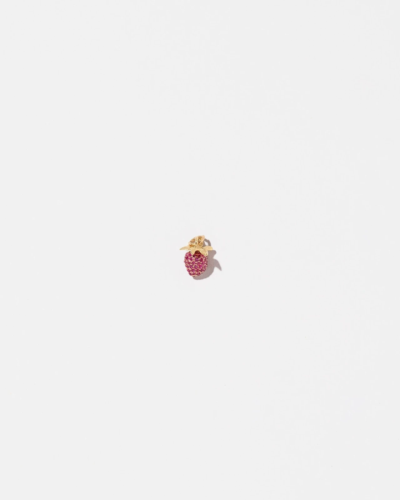 Ruby Pavé Strawberry Charm