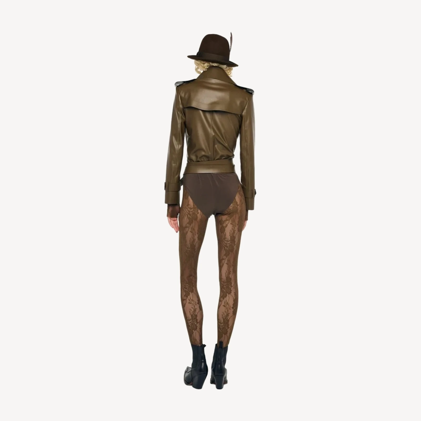 DOUBLE BREASTED TRENCH BODYSUIT
