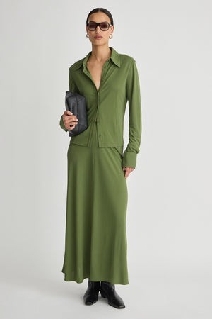 Merce Slinky Slim Button Up
