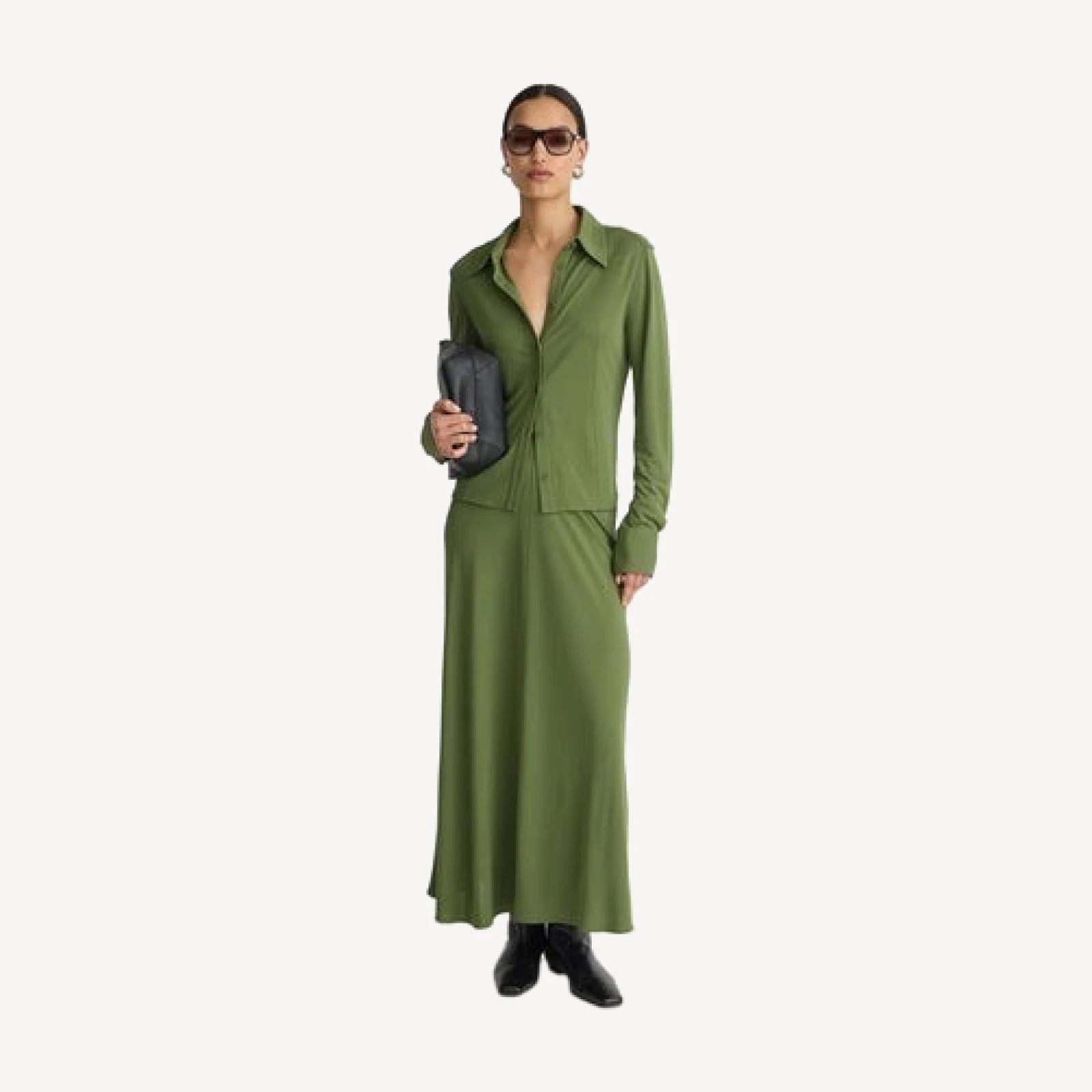 Merce Slinky Slim Button Up