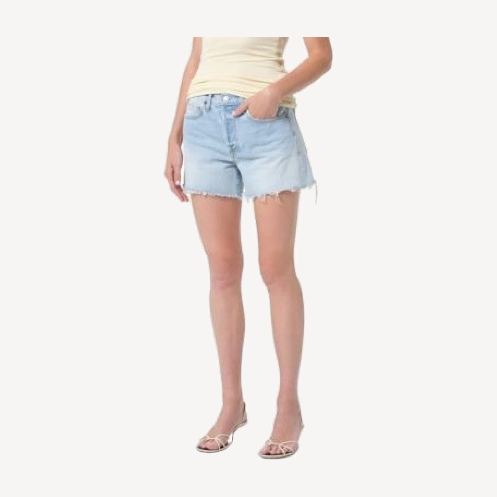 Agolde Parker Long Loose Fit Vintage Shorts